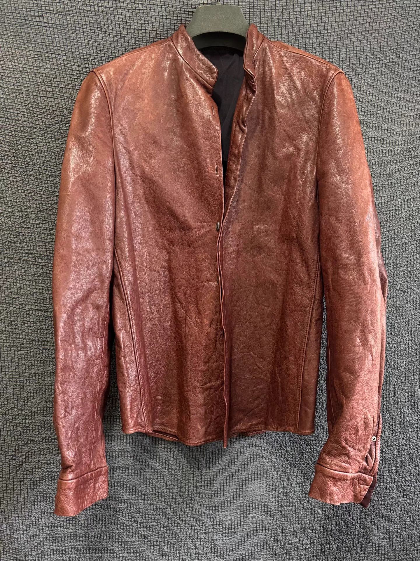 Carpe Diem Carpe Diem 02AW blood red avant-garde leather jacket. Size US S / EU 44-46 / 1 - 1 Thumbnail