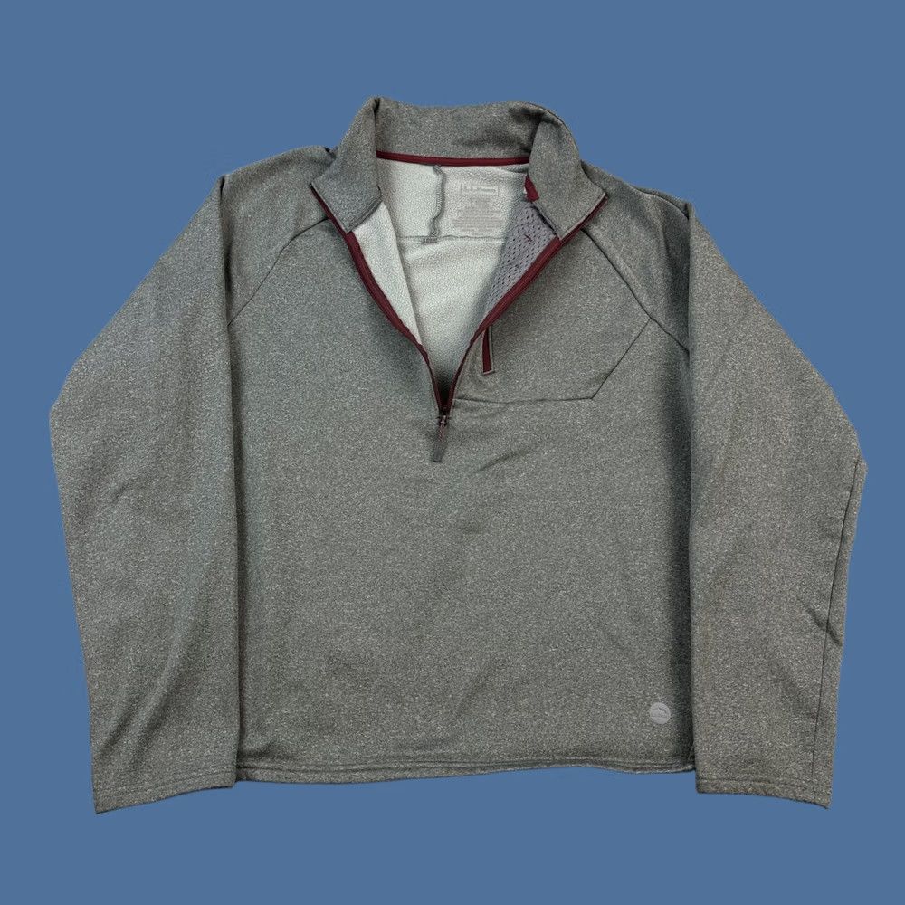 Vintage LL Bean Mountain Fleece Pullover Mens L Gray 1/2 Zip Outdoor Sweater Regular Size N/A Size US L / EU 52-54 / 3 - 1 Thumbnail