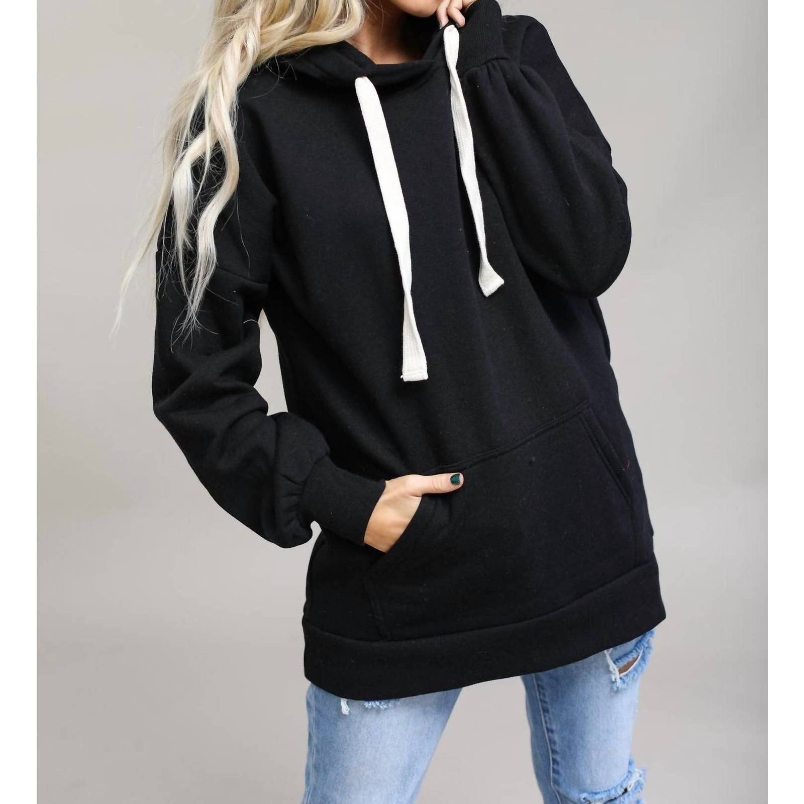 ZADIE – ELEGANCE HOODED LONG SLEEVE SWEATSHIRT main image 1