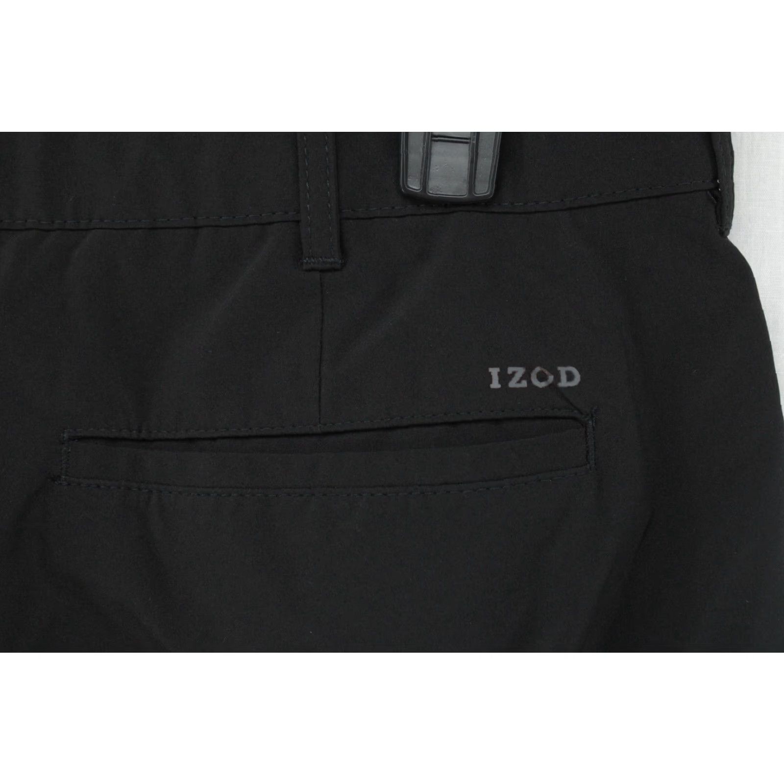 Izod VINTAGE IZOD Swing Flex Golf Pant Mens 38X32 Black Performance Straight Leg Flat Front Size US 38 / EU 54 - 6 Thumbnail