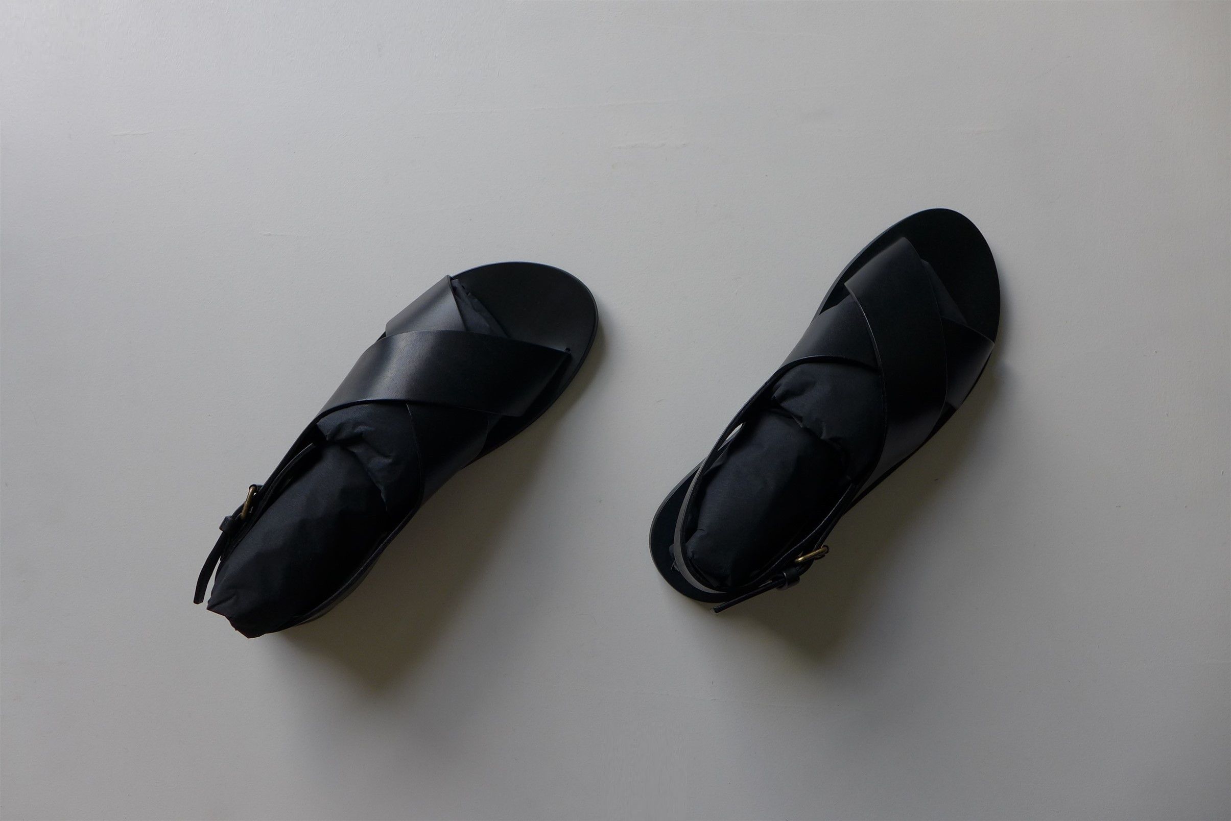 Saint Laurent Paris Saint Laurent Paris Mojave Sandals - Black Calf Leather Size US 9 / EU 42 - 10 Thumbnail