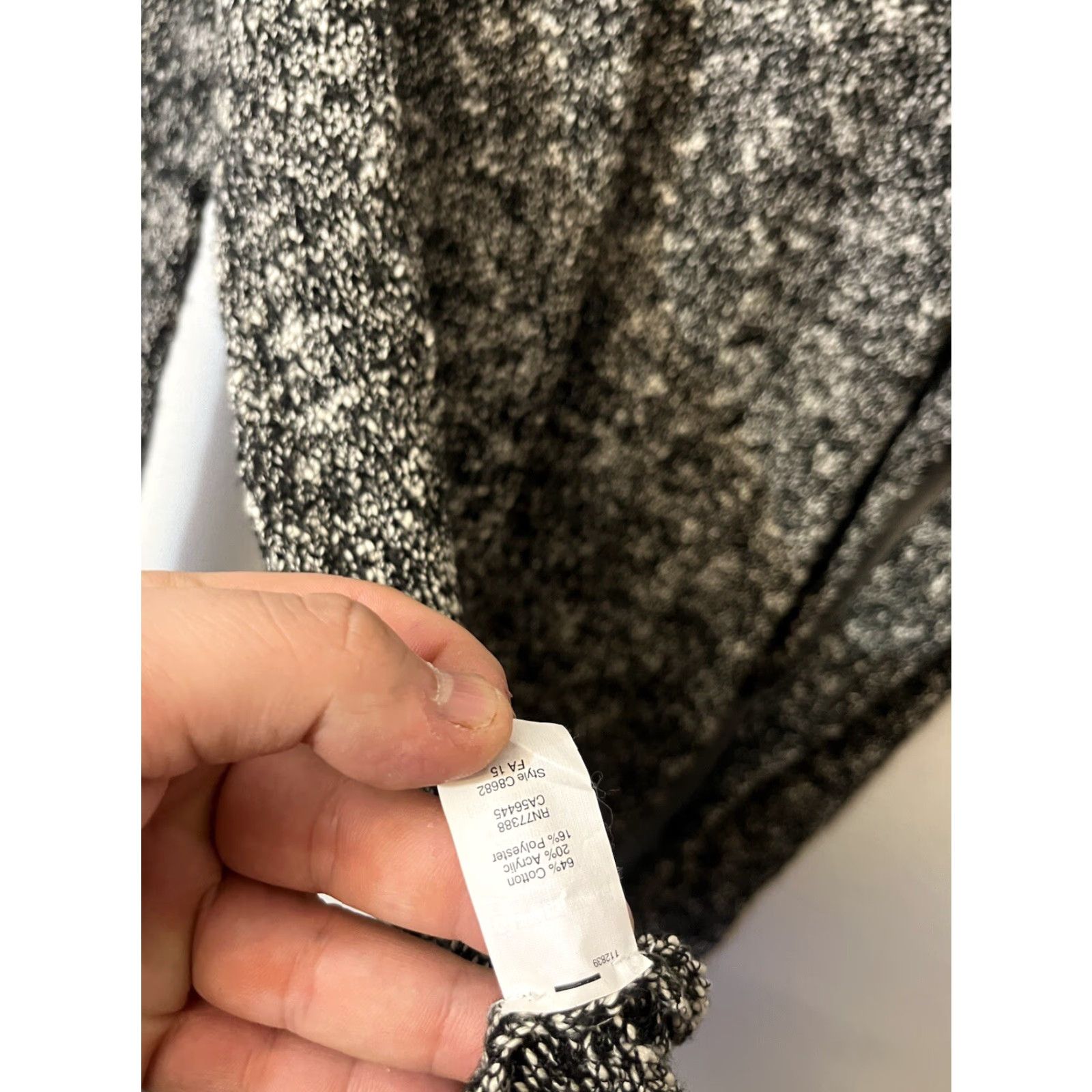 J.Crew J. Crew Womens Size Large Gray Black Marled Crewneck Pullover Sweater Boat Size L / US 10 / IT 46 - 4 Thumbnail