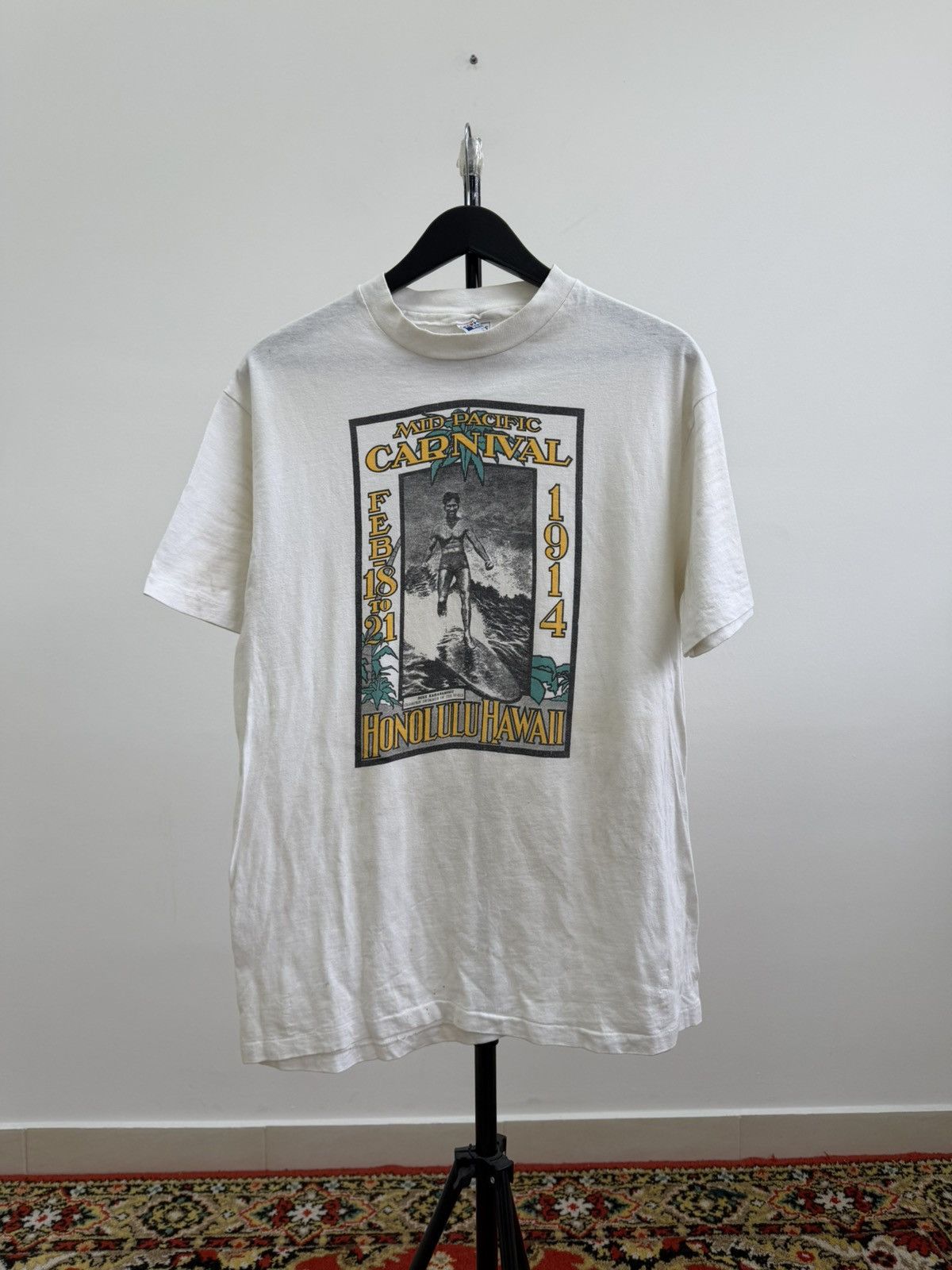 Other 90s Vintage Hawaii Champion Surf Swimmer Surfer T-Shirt Y2K Size US M / EU 48-50 / 2 - 1 Thumbnail