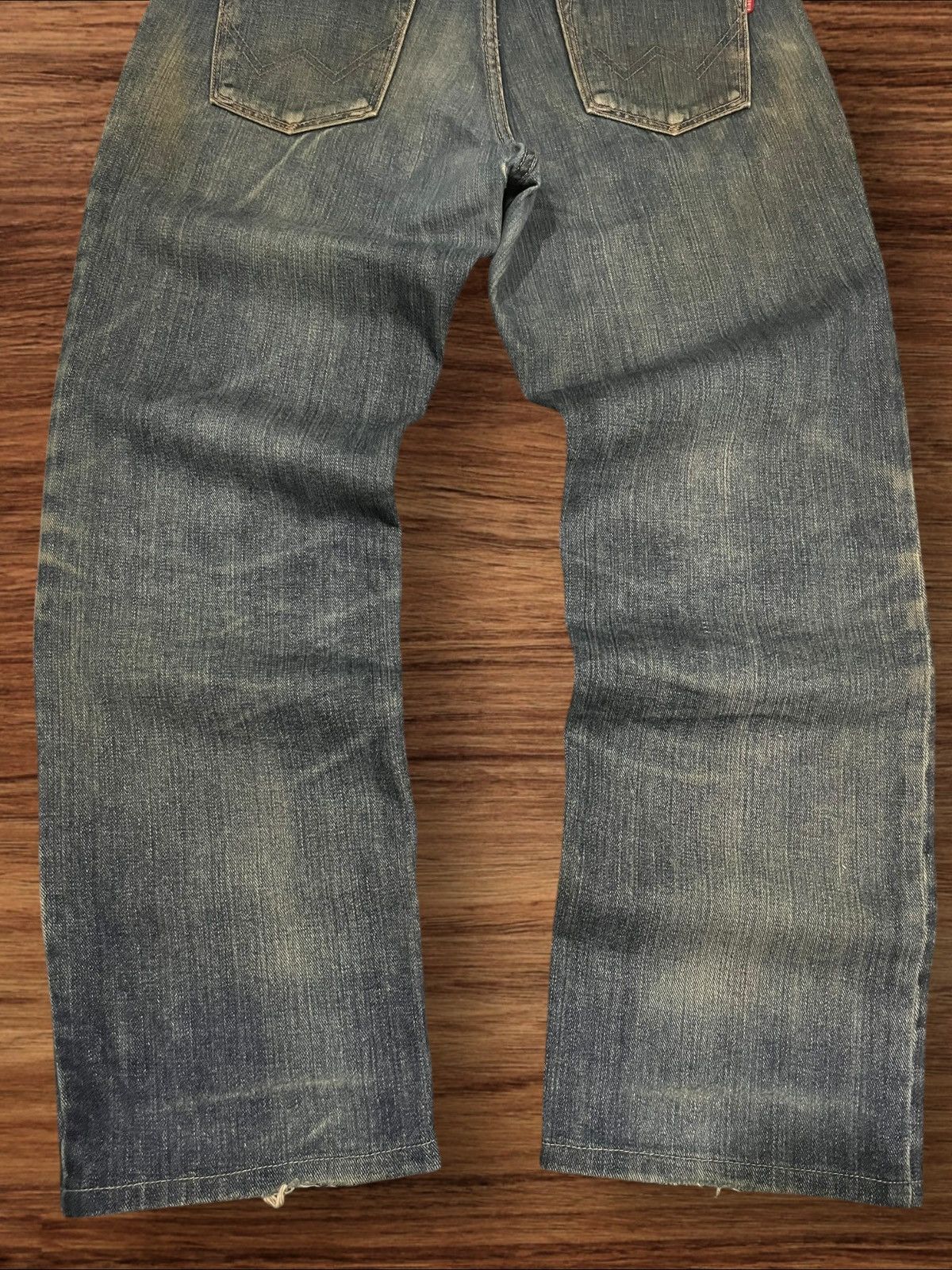 Edwin × Japanese Brand Vintage Japanese Brand Edwin Blue Mud Washed Distressed Jean Size US 32 / EU 48 - 10 Thumbnail