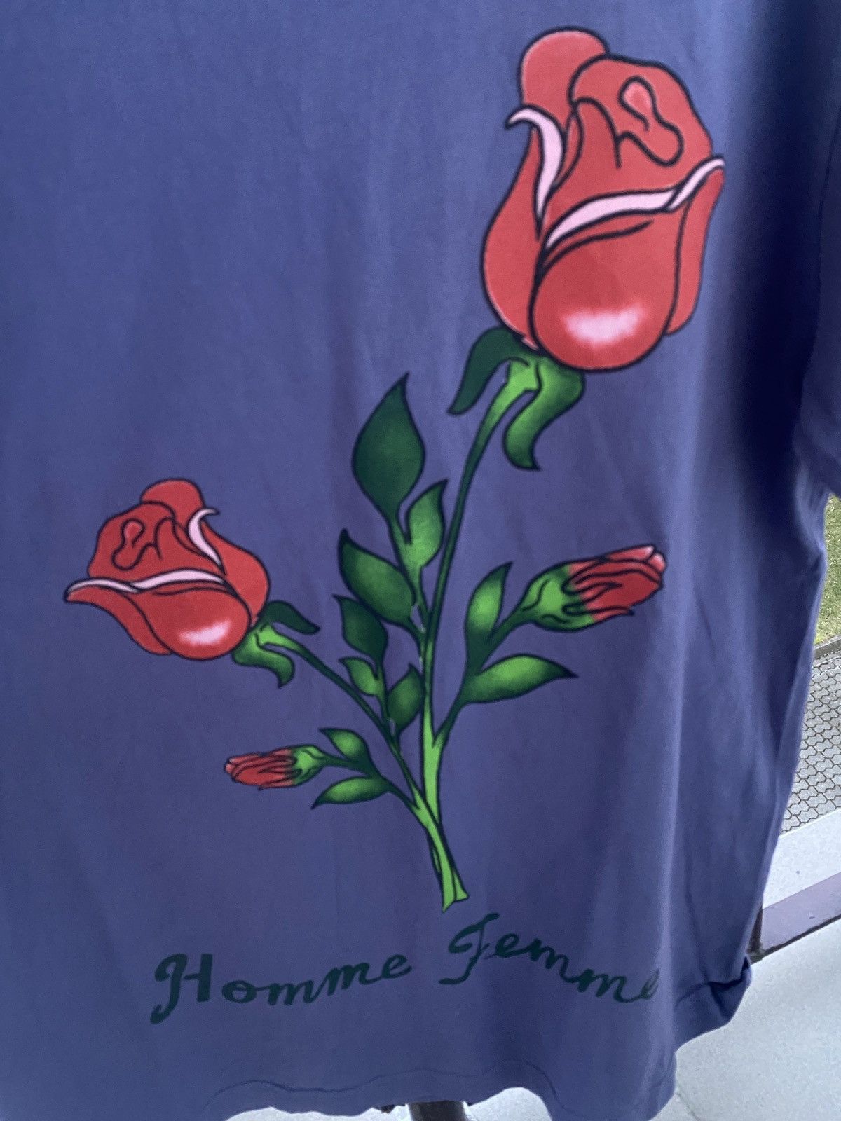 Homme + Femme La Homme + femme roses are red - hundreds are blue tee Size US L / EU 52-54 / 3 - 7 Thumbnail
