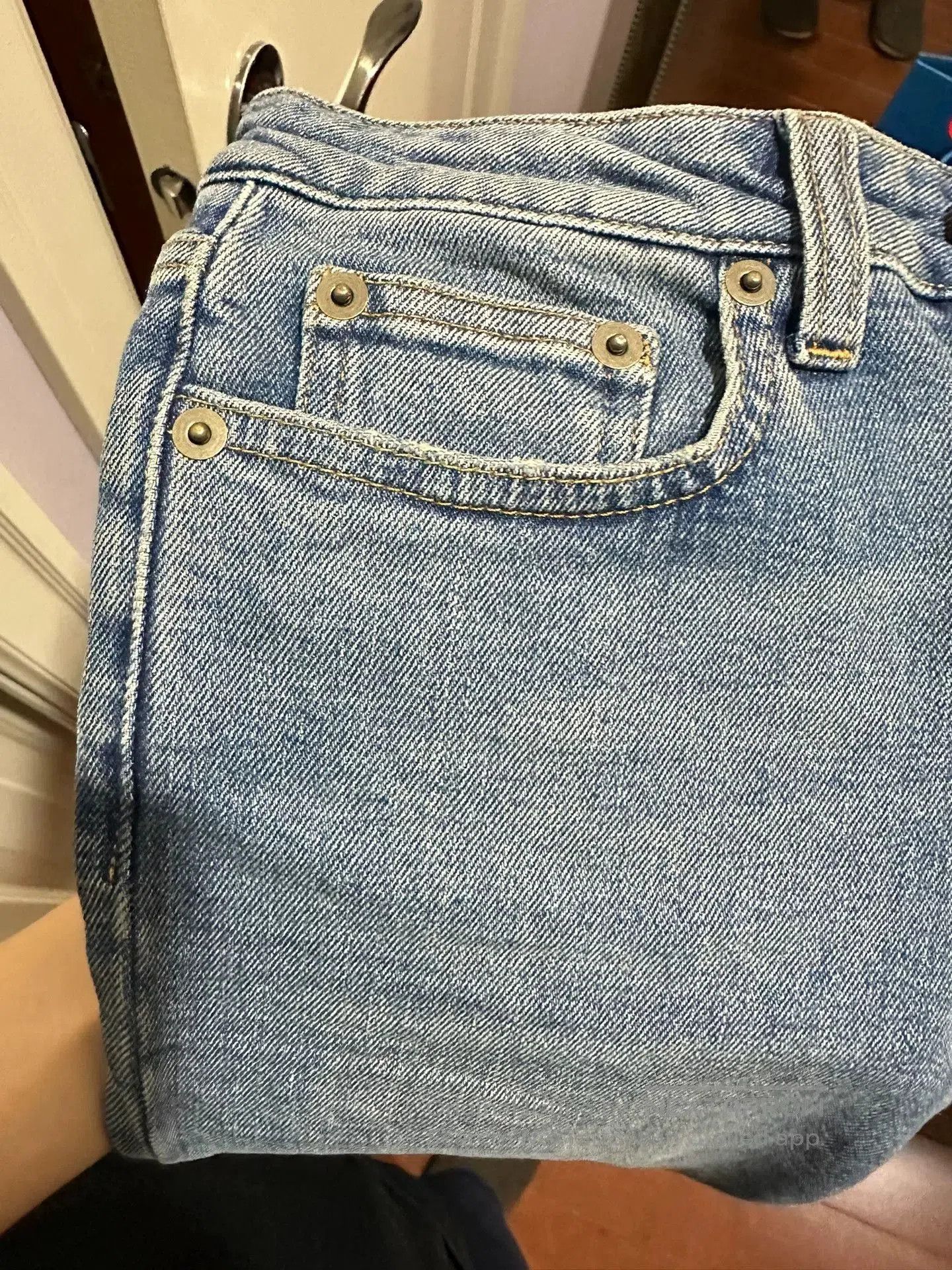 Saint Laurent Paris Saint Laurent Light Blue Washed Jeans. Size 26" / US 2 / IT 38 - 6 Thumbnail