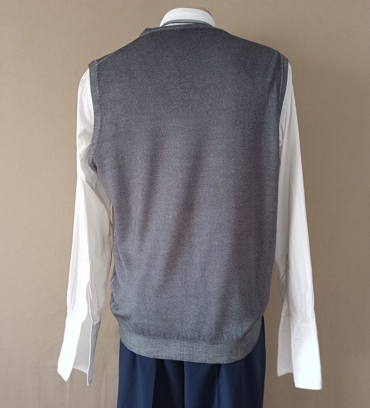Zanieri Zanieri Lana Wool Grey Mens Vest Size XL Size US XL / EU 56 / 4 - 3 Thumbnail