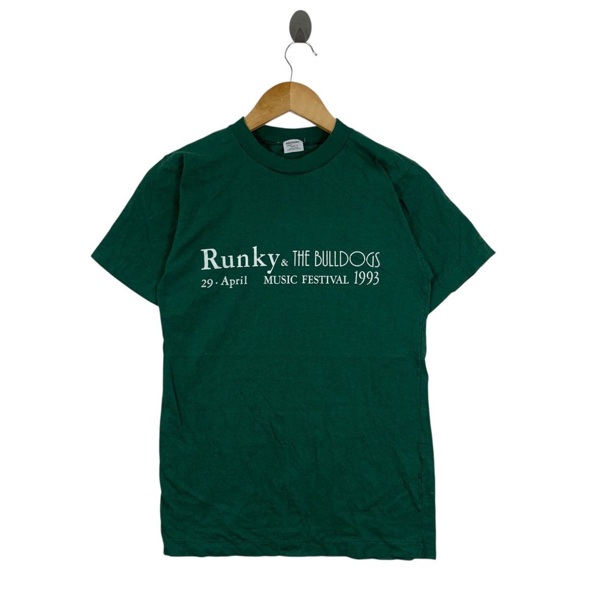 Vintage Vintage 90s RUNKY & THE BULLDOGS Music Festival 1993 Tshirt Size US M / EU 48-50 / 2 - 1 Thumbnail