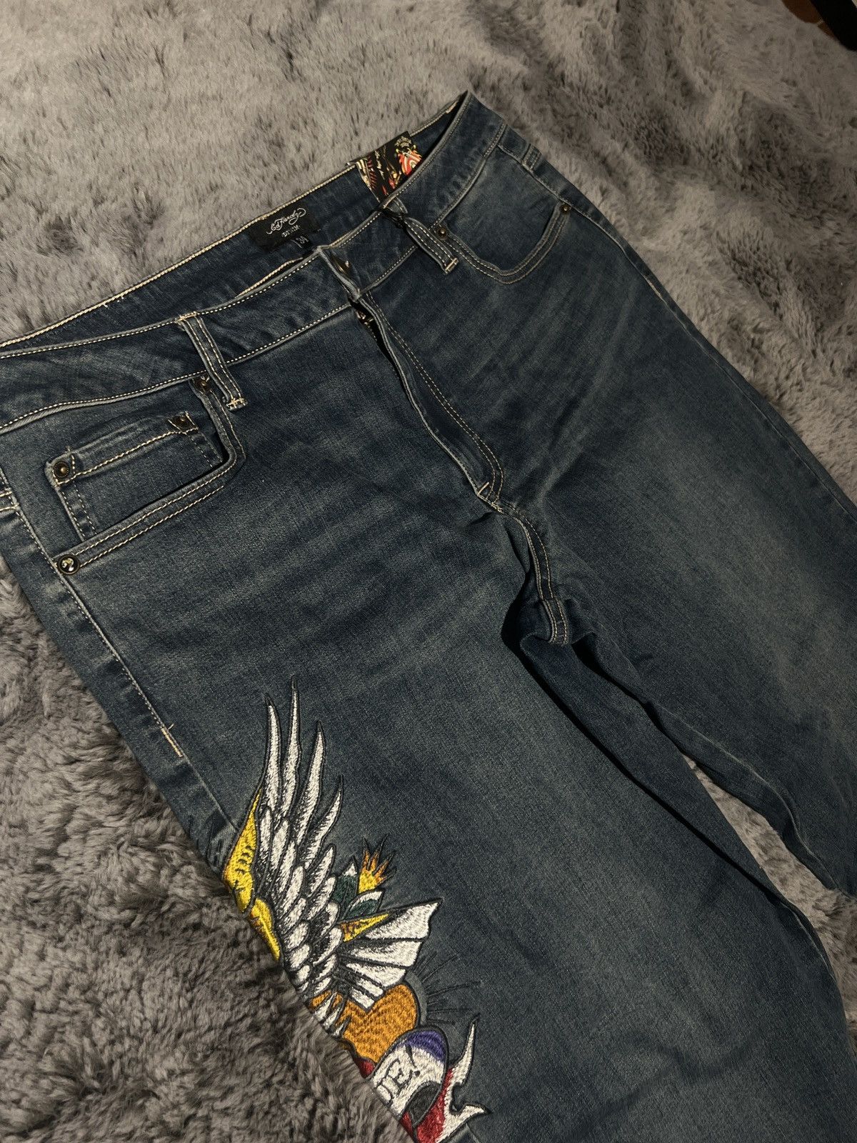 Ed Hardy × Japanese Brand ED HARDY DENIM Size US 34 / EU 50 - 2 Thumbnail