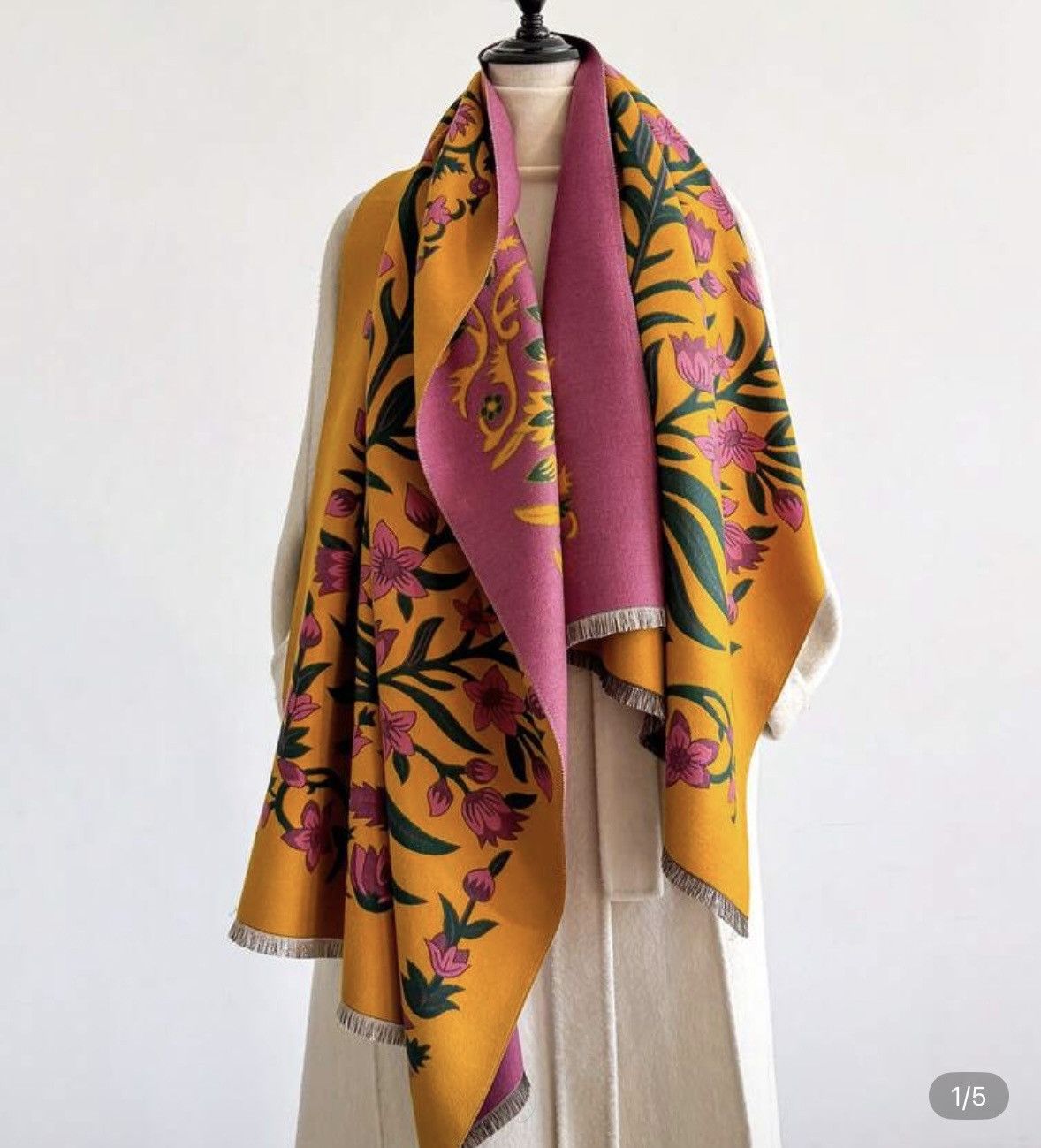 Other Cashmere Shawl Size ONE SIZE - 4 Thumbnail