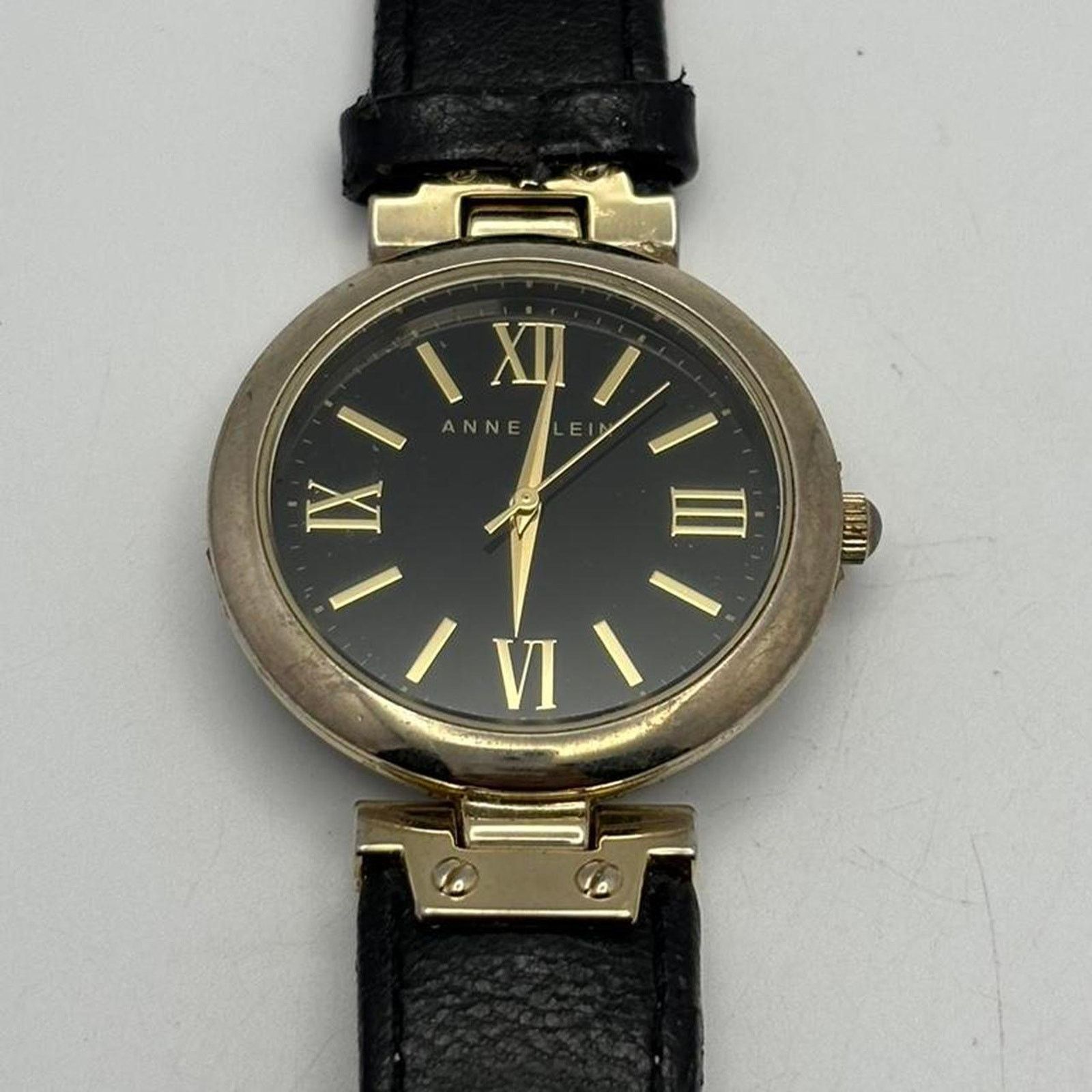 Anne Klein Gold & Black Anne Klein Watch Size ONE SIZE - 1 Thumbnail