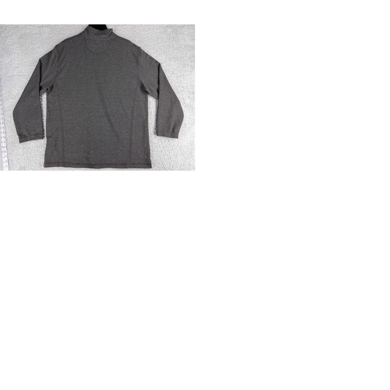 Orvis VINTAGE Orvis Sweater Mens M Long Sleeve 1/4 Zip Gray All Seasons Mock Neck Pullover Knit Shirt? Size US M / EU 48-50 / 2 - 9 Thumbnail