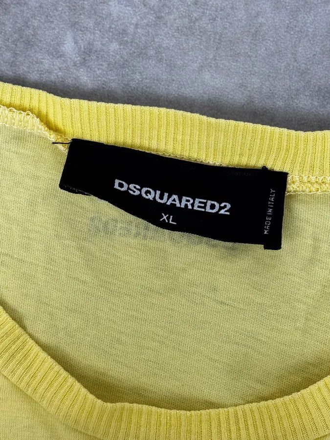 Dsquared2 SS2017 DSquared2 Yellow Pinstriped T-Shirt Size US M / EU 48-50 / 2 - 8 Thumbnail