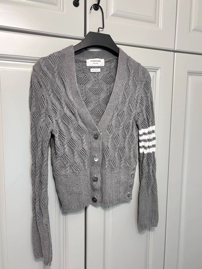 Thom Browne Thom browne Size 38 Wool cardigan jacket 2504-Nextarrow Size US XXS / EU 40 - 1 Thumbnail