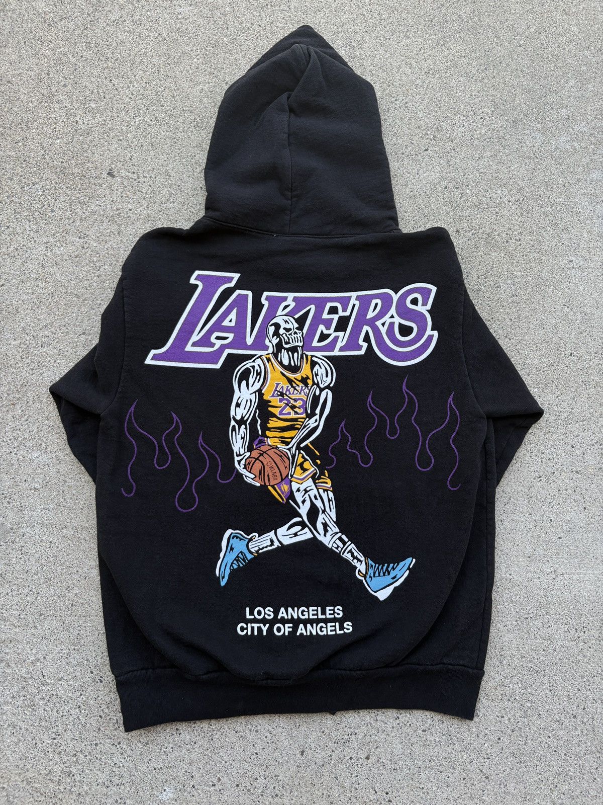 WARREN LOTAS レイカーズ Lakers パーカー ブラック コラボ Warren Lotas Lakers Hoodie | Grailed