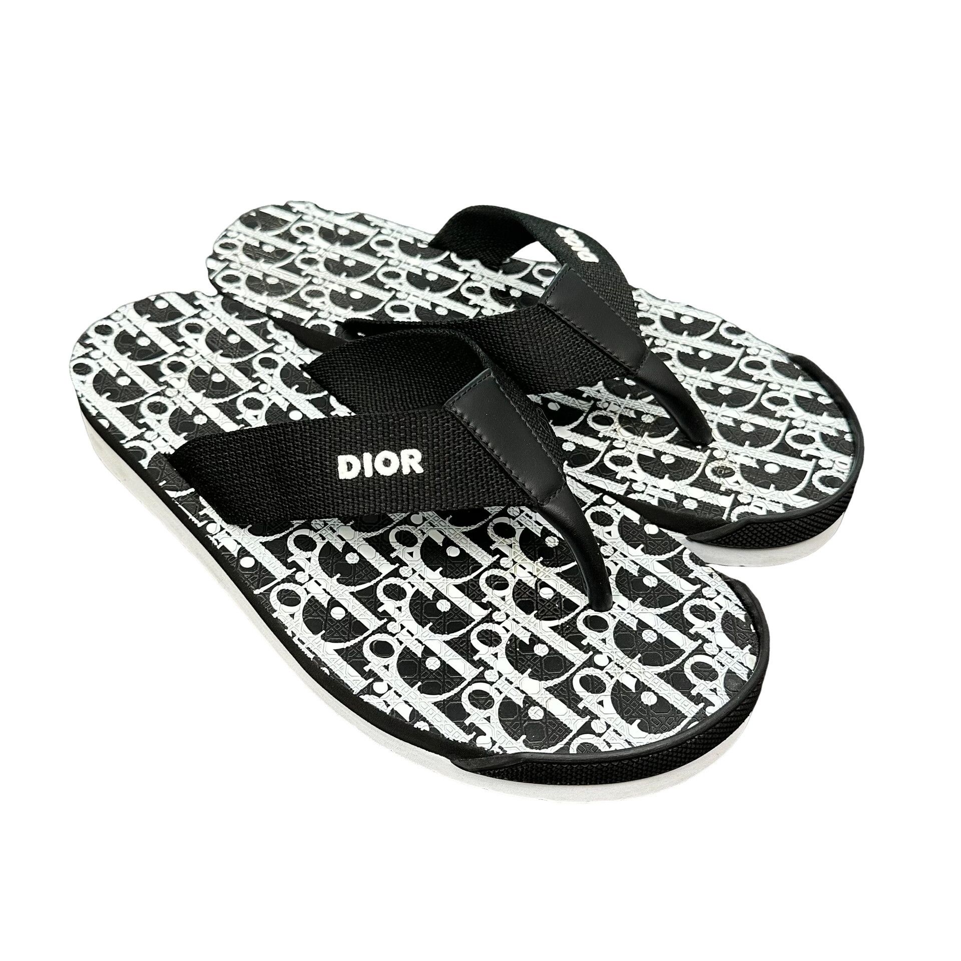 Dior Dior Oblique Print Flip Flops 42 Size US 9 / EU 42 - 1 Thumbnail