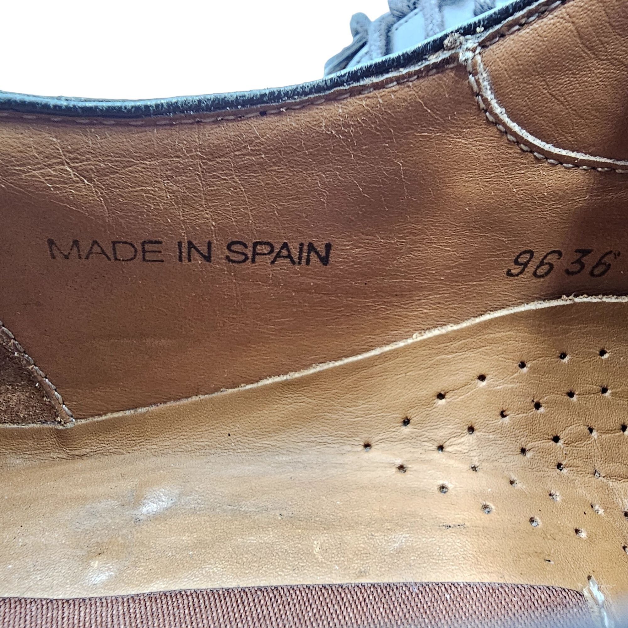 Mezlan Mezlan Spain Mens 8 Black Calfskin Leather Dress Shoes Derby Size US 8 / EU 41 - 11 Thumbnail