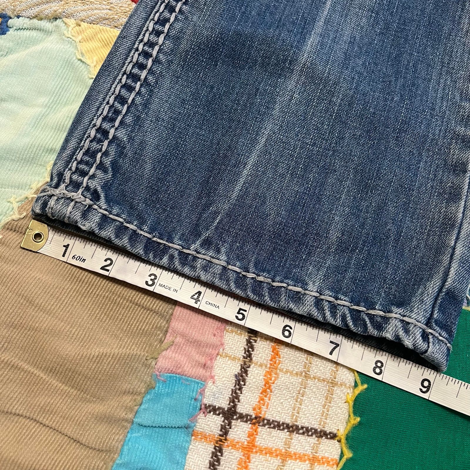 Carbon Black Carbon Black Baggy Wide Leg Acid Washed Blue Jeans 34Wx34L Size US 34 / EU 50 - 4 Thumbnail