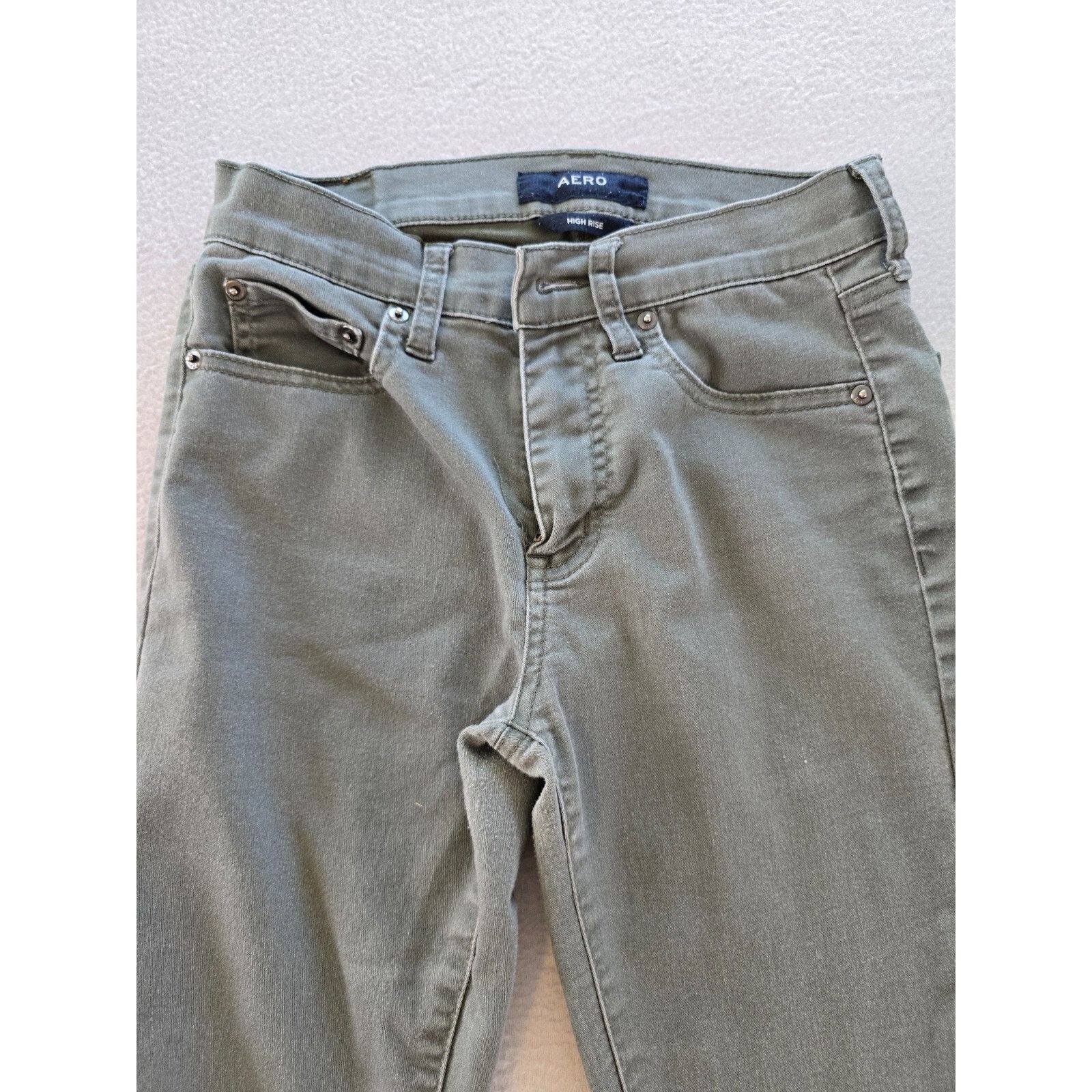 Aeropostale Aeropostale Jeans Womens Sz 0 Gray High Rise Stretch Skinny Size 25" / US 0 / IT 36 - 5 Thumbnail