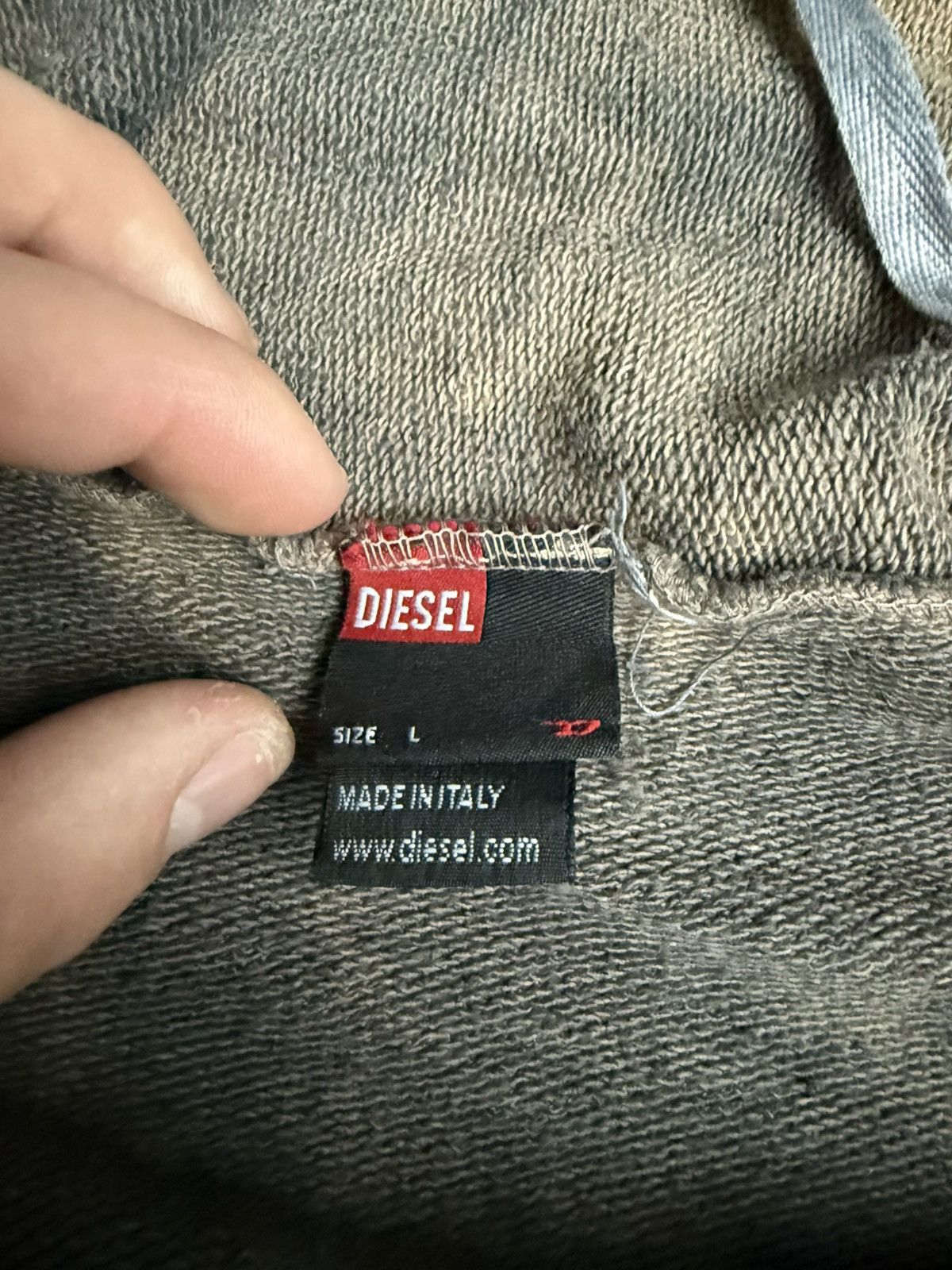 Diesel × Vintage Vintage hype diesel zip up shirt scarf jacket Size L / US 10 / IT 46 - 5 Thumbnail