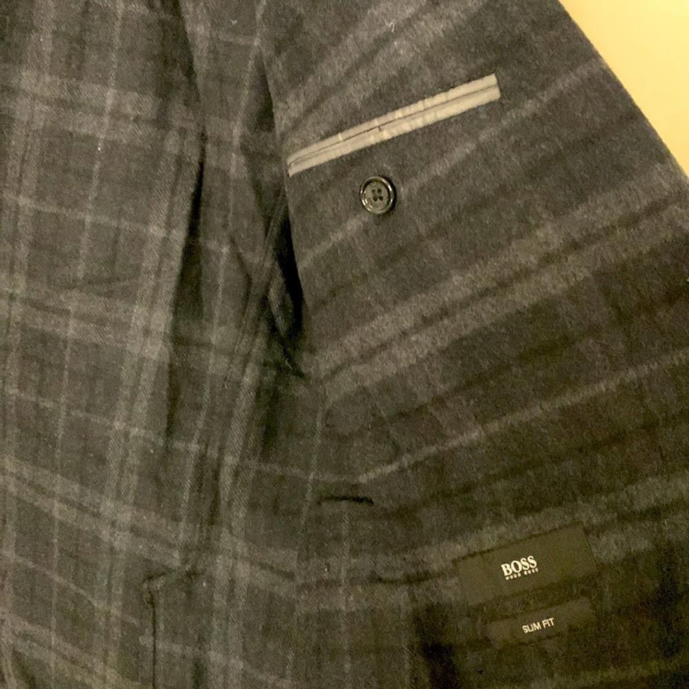 Hugo Boss BOSS - Slim Fit Heavy Check Sportcoat -38R (tailored) -Wool Size 38R - 9 Thumbnail