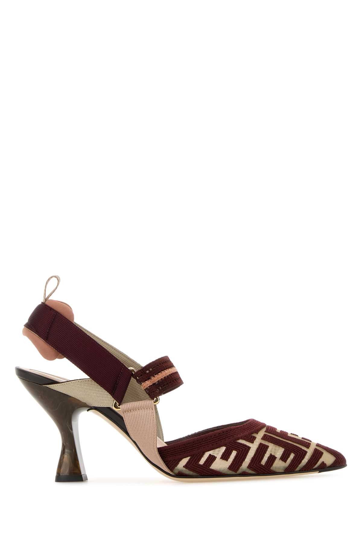 Fendi Multicolor Mesh Colibrã¬ Pumps Size US 9 / IT 39 - 1 Thumbnail
