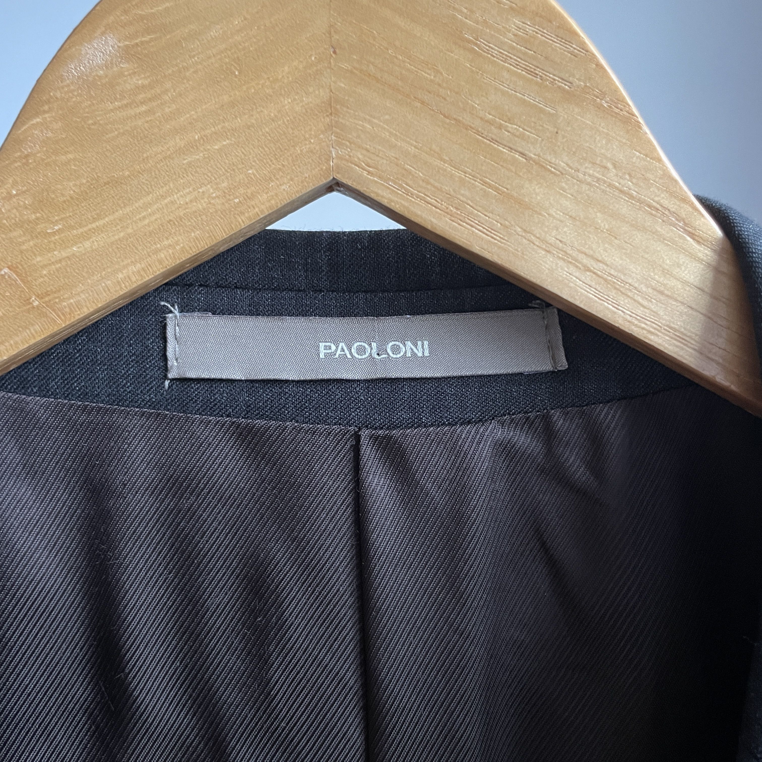 Paoloni Paoloni Checkered Wool Suit Size EUR 54 Size 44R - 15 Thumbnail