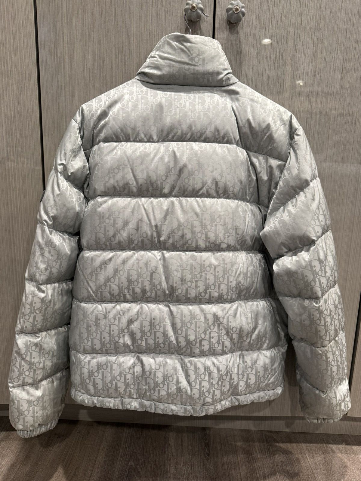 Dior Dior Silver Oblique Puffer Jacket Size US S / EU 44-46 / 1 - 2 Thumbnail