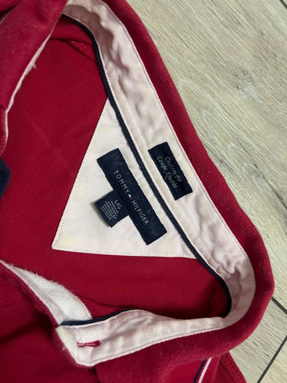 Tommy Hilfiger Men's Tommy Hilfiger England Rugby #8 Polo Shirt sz L Size US L / EU 52-54 / 3 - 8 Thumbnail