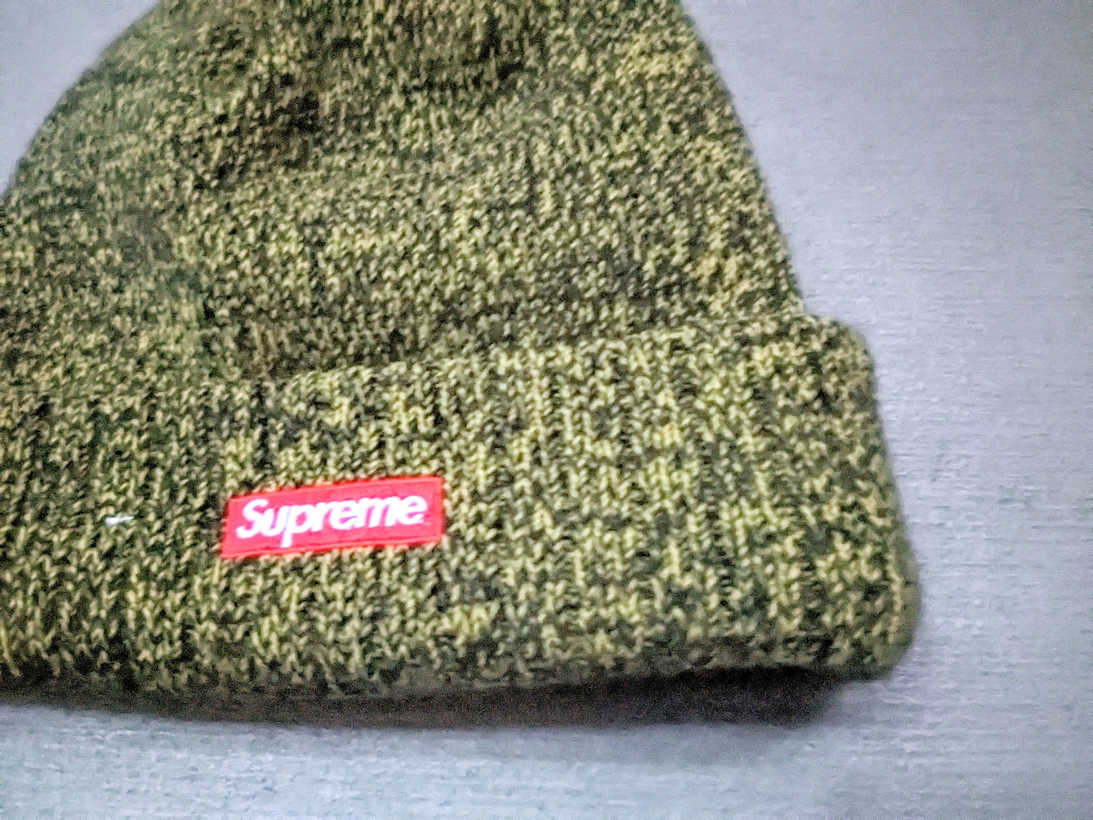 New Era × Supreme Supreme x New Era Arc Logo Beanie Yellow Black FW18 Size ONE SIZE - 6 Thumbnail