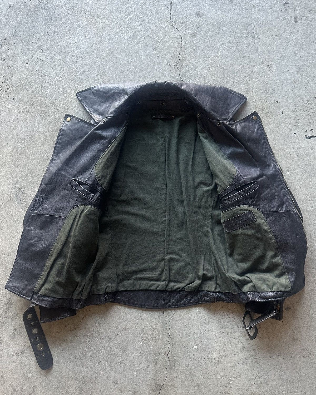 Japanese Brand G.O.A Pigskin Leather Riders Jacket *** Size US M / EU 48-50 / 2 - 3 Thumbnail
