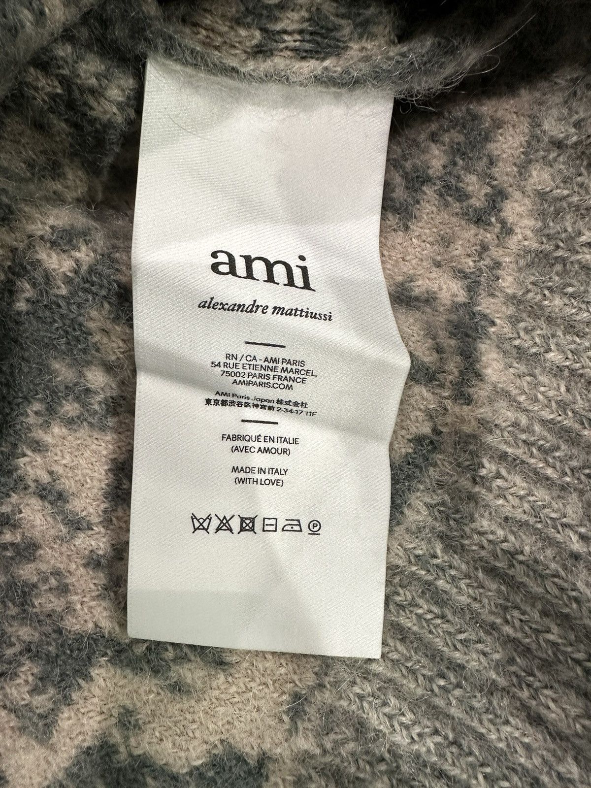 AMI AMI - Jaquard Crewneck Sweater Size US M / EU 48-50 / 2 - 3 Thumbnail
