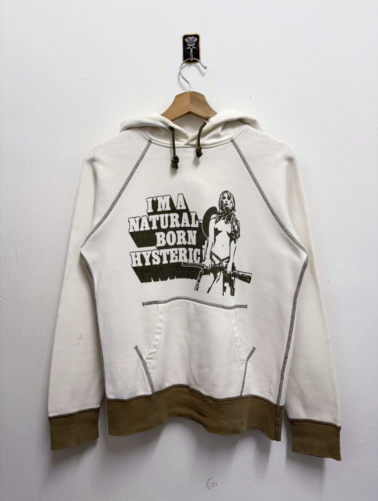 Hysteric Glamour Vintage 90's Hysteric Glamour " Natural Born Hys " Hoodie Size US S / EU 44-46 / 1 - 1 Thumbnail
