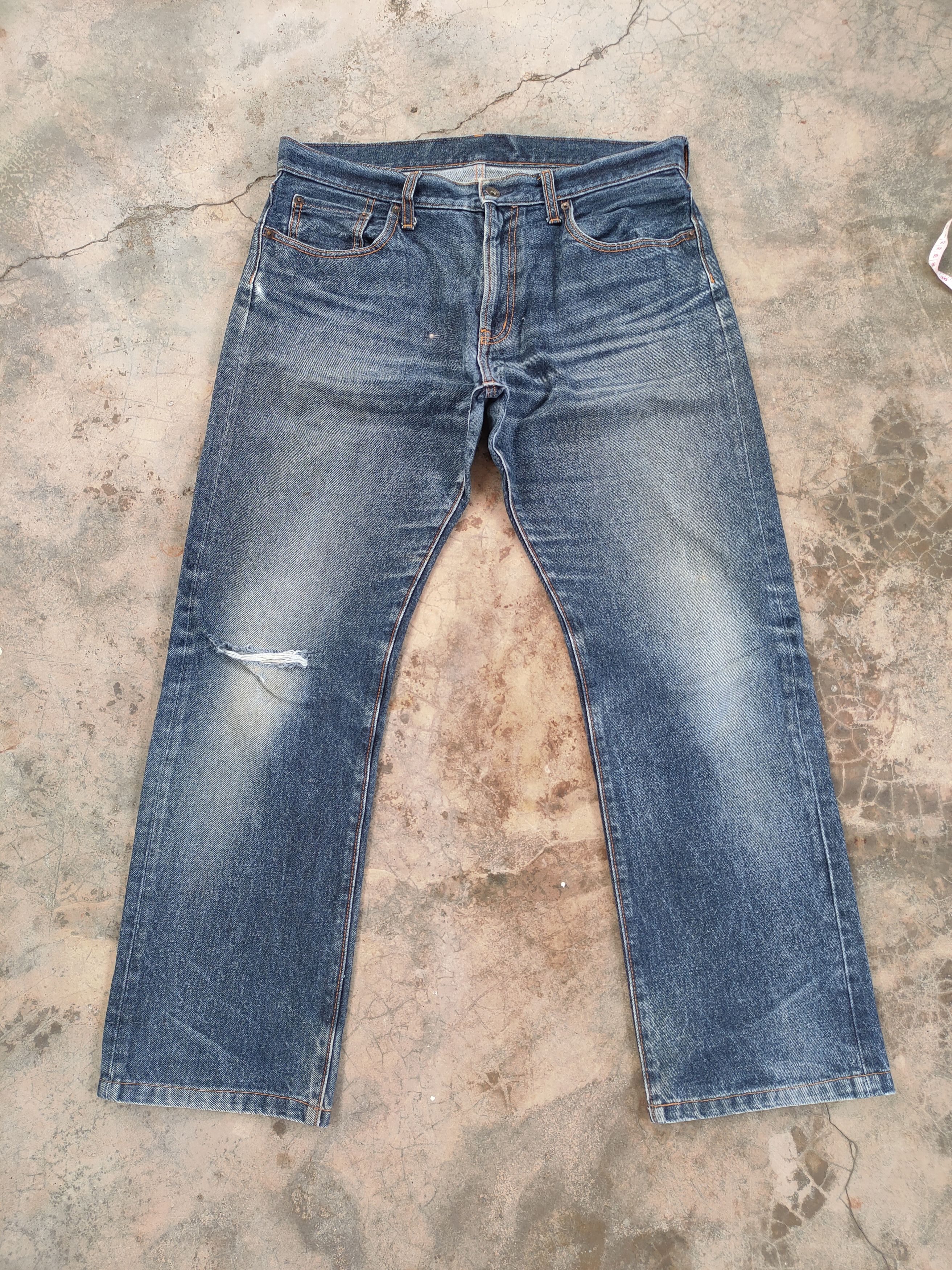Japanese Brand × Jean × Vintage W36 VINTAGE JAPANESE FADED DISTRESSED JEANS PANTS Size US 36 / EU 52 - 1 Thumbnail