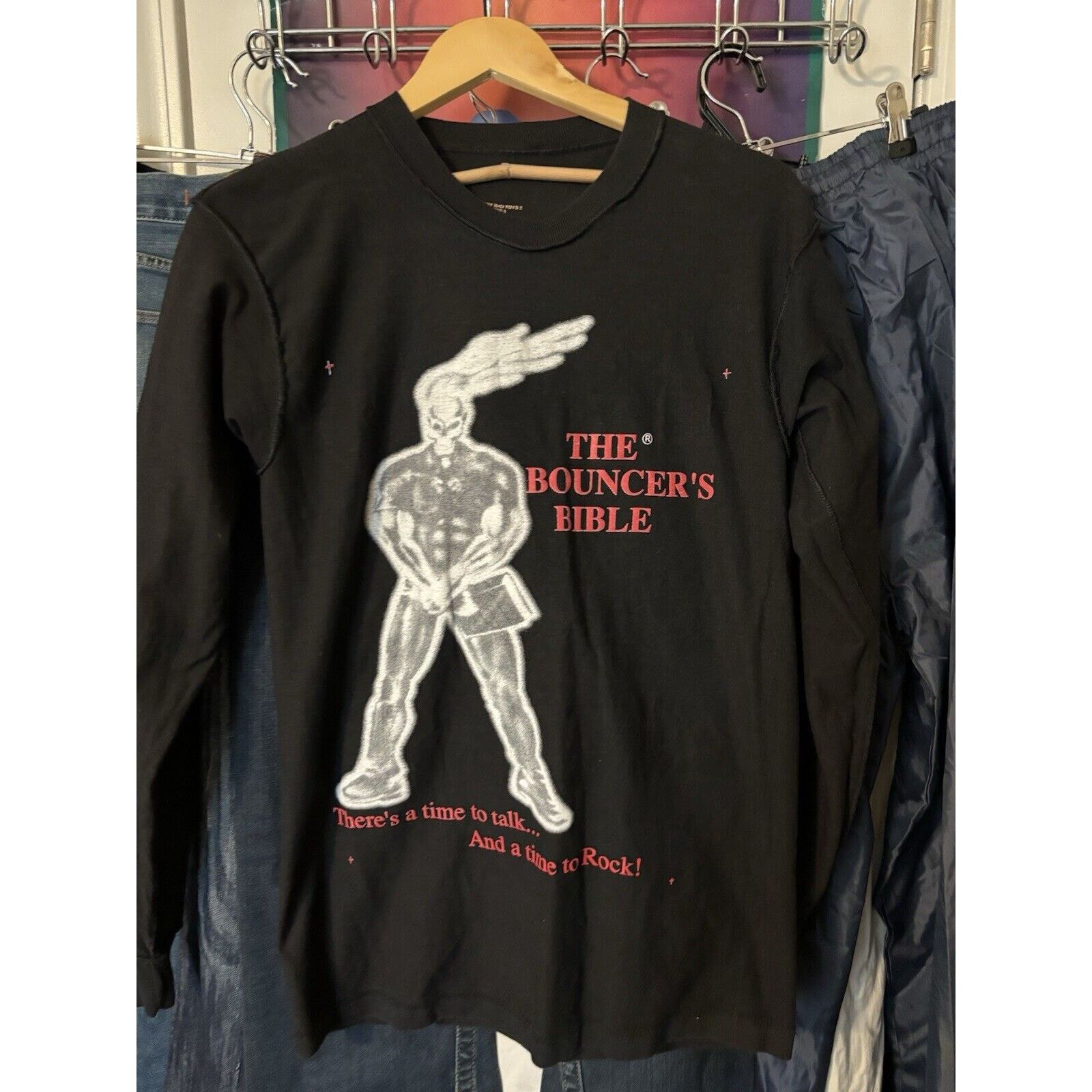 Other Vintage bad boys bikeblack long sleeve shirt test print rare Size US XL / EU 56 / 4 - 11 Thumbnail