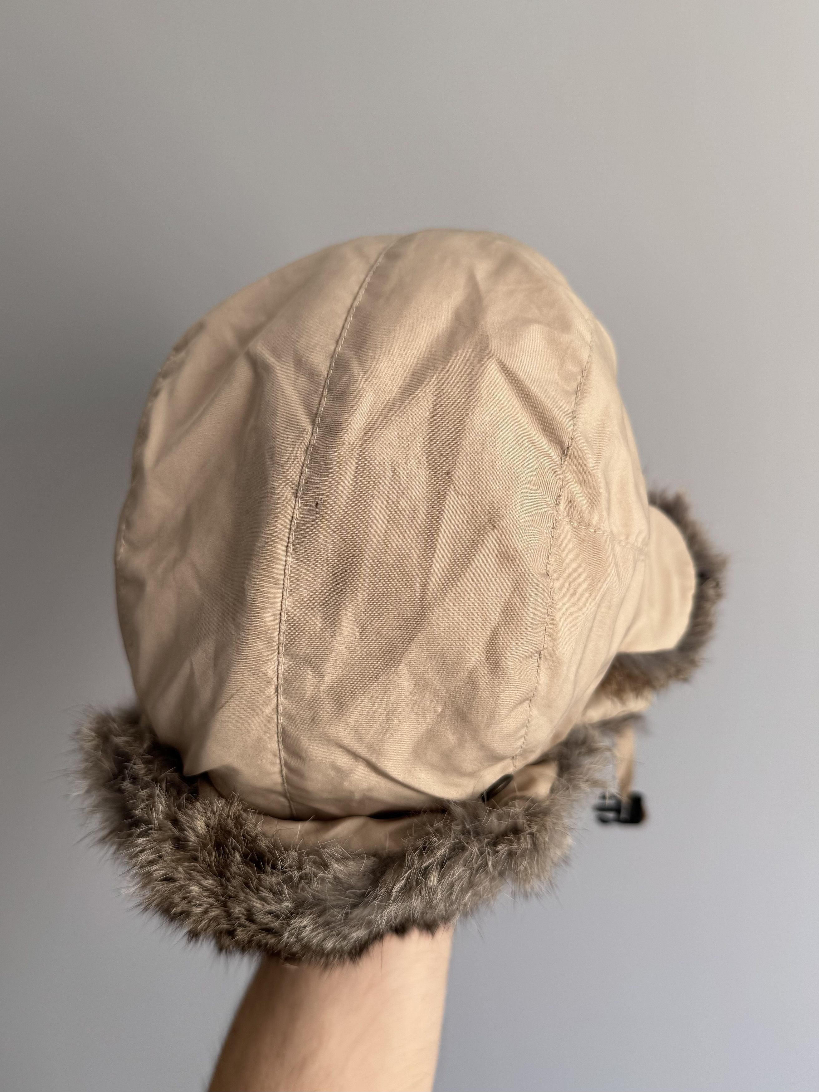 Other Vintage Nylon Ushanka Real Fur Hat Mohair Fuzzy Trapper Punk Size ONE SIZE - 6 Thumbnail