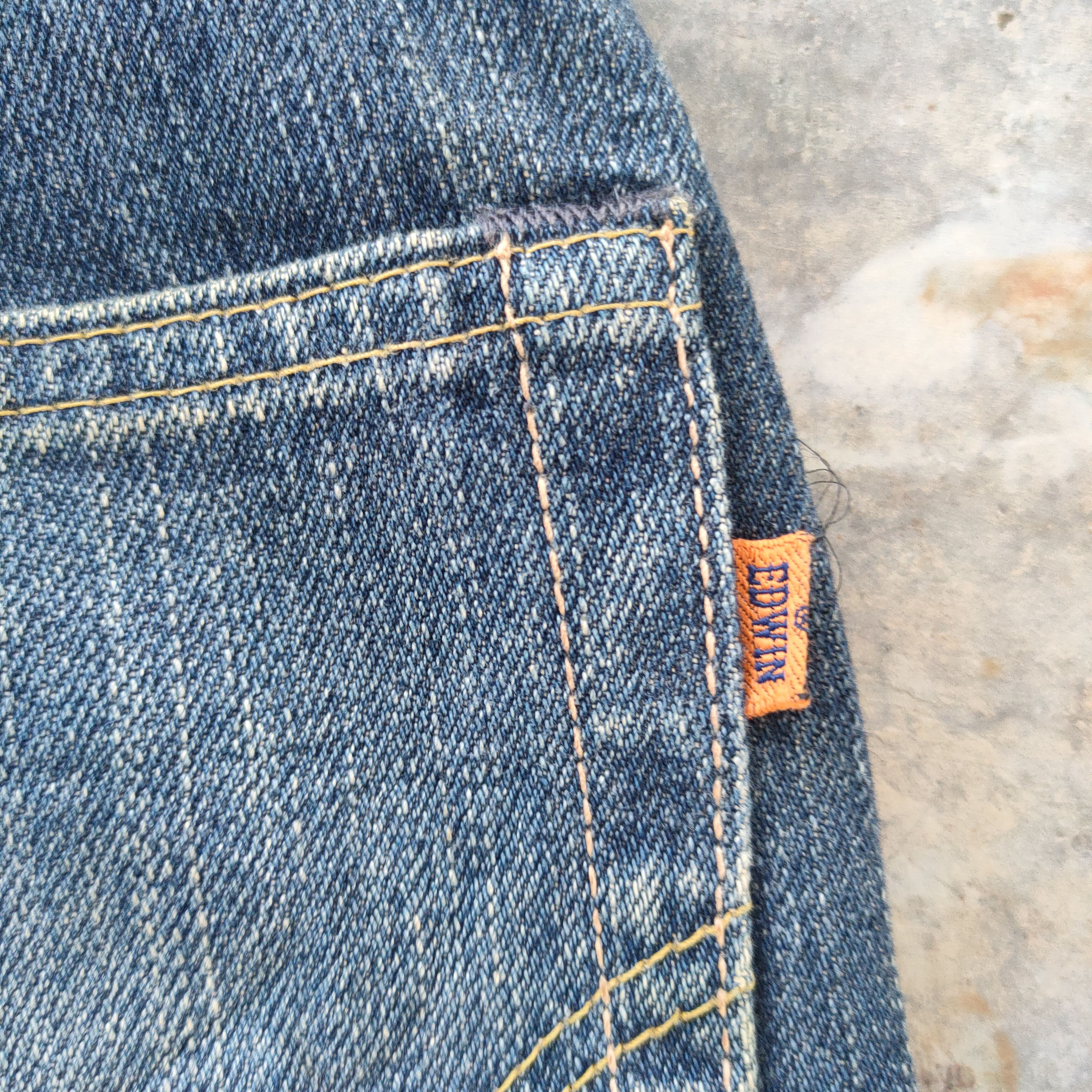 Edwin VINTAGE EDWIN SELVEDGE ORG TAG FADED DISTRESSED JEANS DENIM Size US 30 / EU 46 - 12 Thumbnail