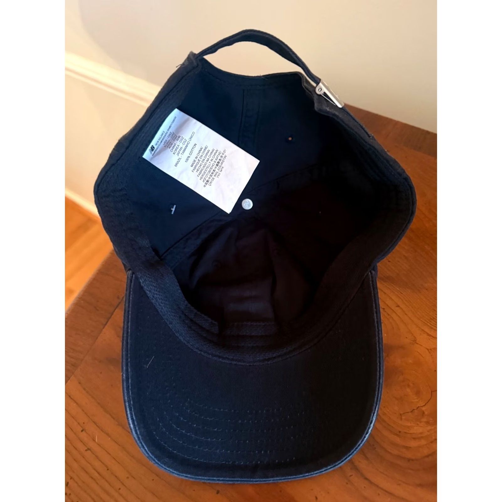 New Balance New Balance Mens Black Relaxed Fit Strapback Adjustable Hat Size ONE SIZE - 5 Thumbnail