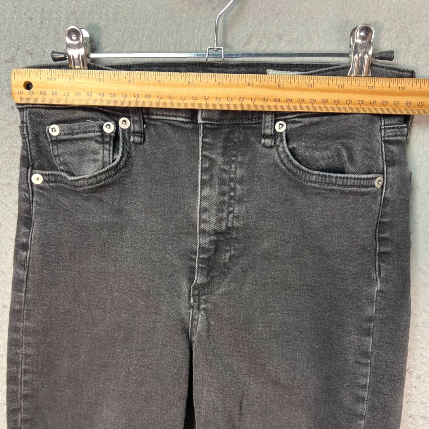 Rag & Bone rag & bone Womens 27 Nina High-Rise Skinny Jeans Black Denim Stretch Jeans Womens BMI 27 Skinny Mens? Size 27" / US 4 / IT 40 - 6 Thumbnail