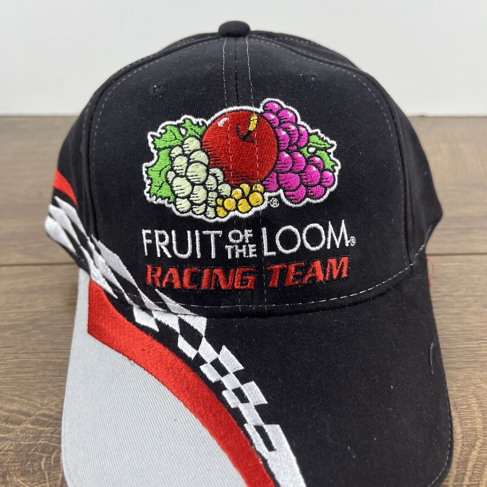 Other Fruit of the Loom Racing 55 Black Cap Hat Adjustable Hat Bla Size ONE SIZE - 5 Thumbnail