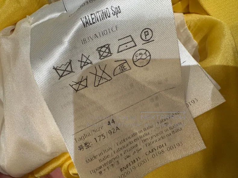 Valentino Valentino Yellow and white color-blocked slim dress Size M / US 6-8 / IT 42-44 - 6 Thumbnail