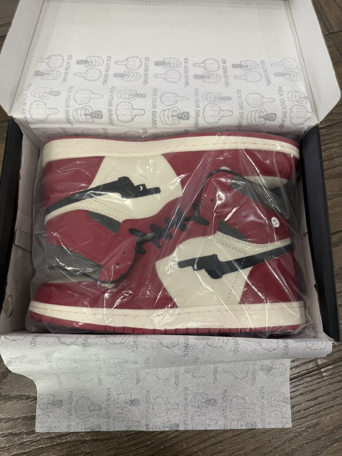 Designer 🖕🏻 FYB Fuck Your Brand Chicago Custom High Top Size 13 🖕🏻 Size US 13 / EU 46 - 8 Thumbnail