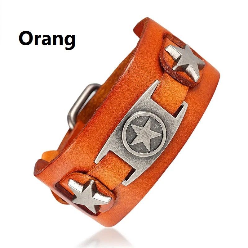 Other Star Leather Bracelet Accessories Cuff Jewelry Gift Size ONE SIZE - 7 Thumbnail