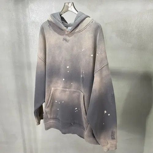 VIBE #33 Speckled Ink Rubbed Hoodie Distressed Size US XL / EU 56 / 4 - 5 Thumbnail