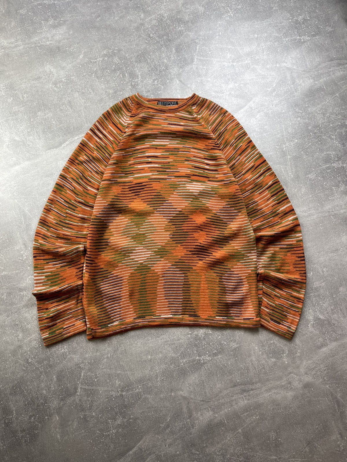 Missoni × Vintage Missoni Sport Vintage Wool Stripped Orange Sweater Size US M / EU 48-50 / 2 - 2 Thumbnail