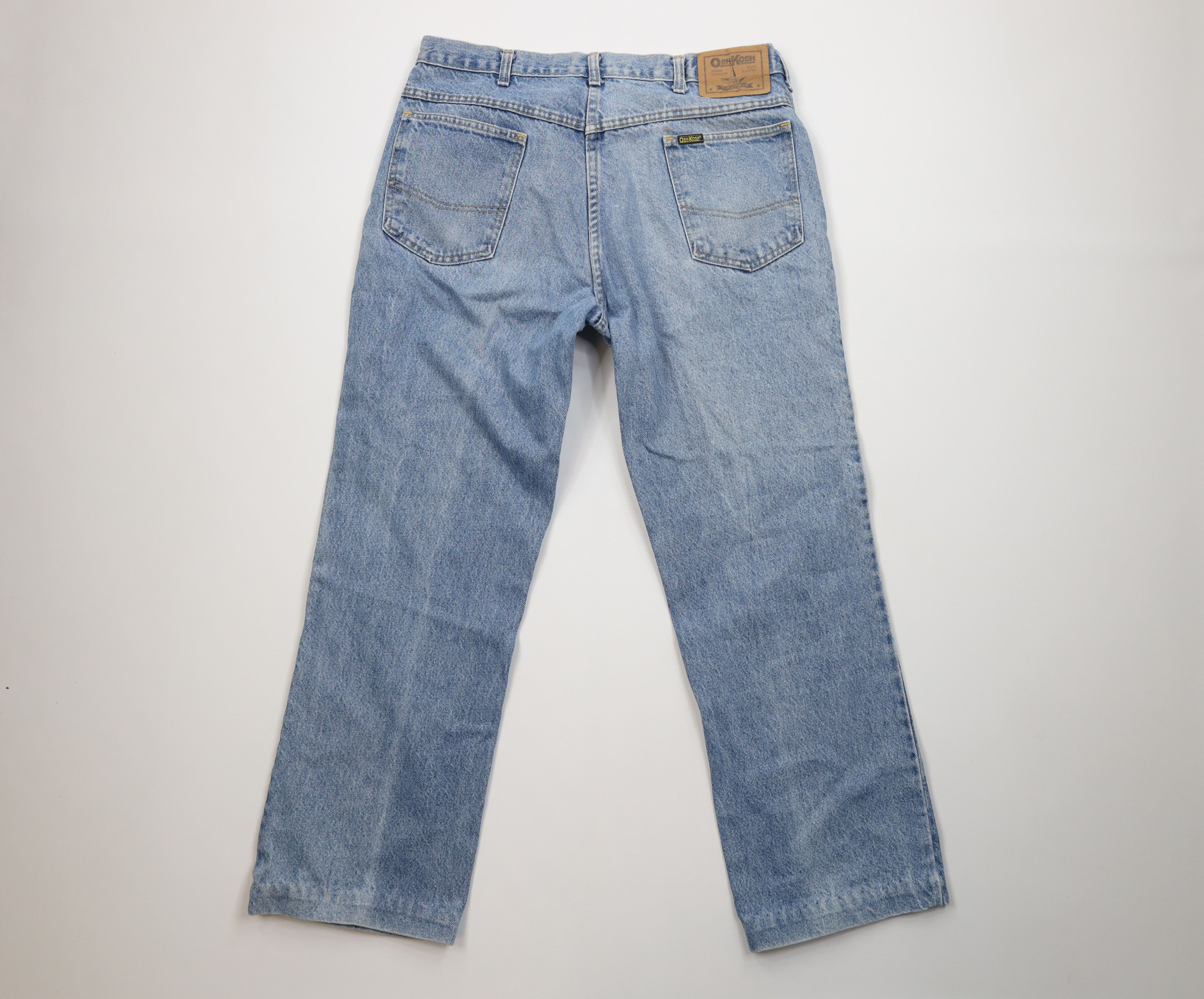 Vintage Vintage 70s OshKosh B'Gosh Wide Leg Denim Jeans Blue USA Size US 36 / EU 52 - 9 Thumbnail