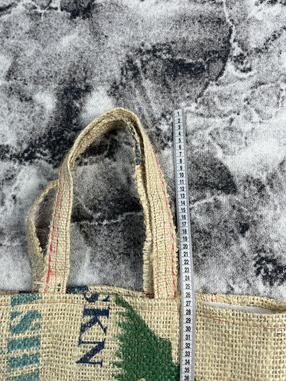 Other Recycled Coffee Sack Tote Bag Burlap Market Shopper Size ONE SIZE - 14 Thumbnail