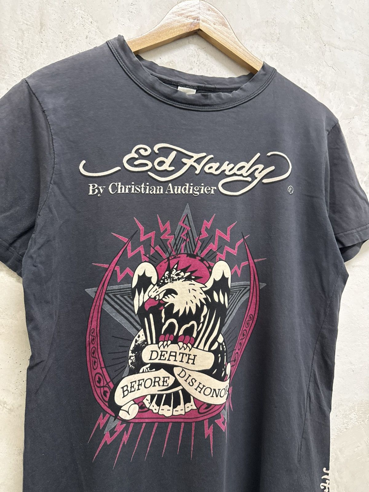 Ed Hardy 2000s Distressed Ed Hardy Cyber Tattoo Tshirt Size US M / EU 48-50 / 2 - 2 Thumbnail