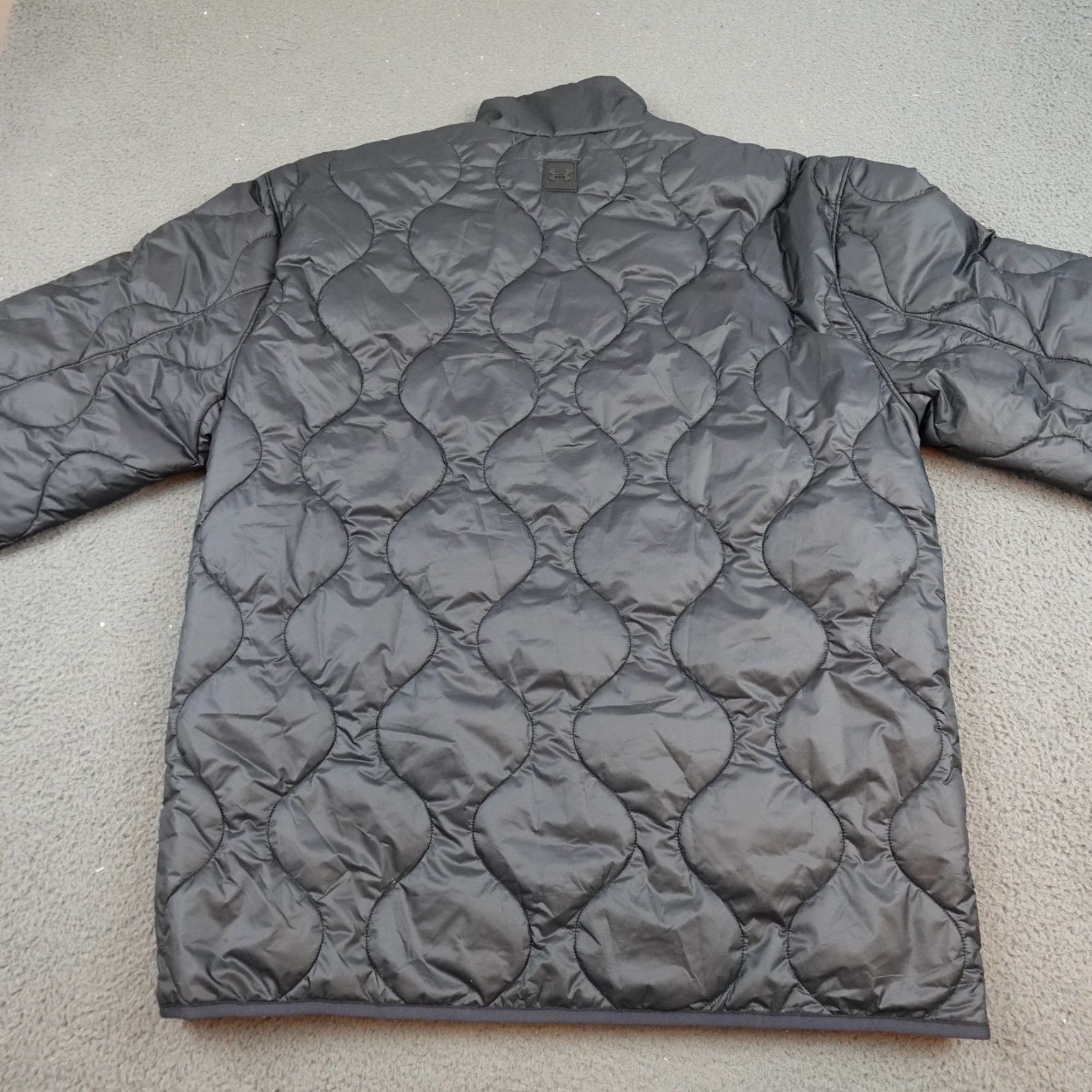 Under Armour Under Armour Jacket Mens Large Black Quilted UA Heritage 1/2 Zip Sample Size US L / EU 52-54 / 3 - 6 Thumbnail