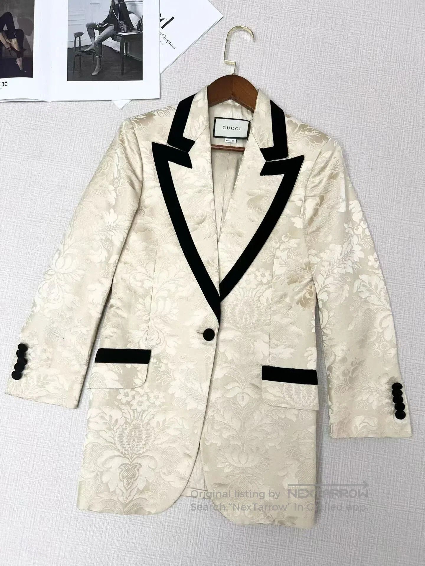 Gucci Gucci Cotton-Linen Blend Suit Jacket. Size XS / US 0-2 / IT 36-38 - 1 Thumbnail